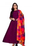 7NEW ARRIVAL POLY CARPE MOTI WORK GOWN WITH DUPATTA FESTIVE WEAR WHOLESALE PRICE ETHNIC GARMENT (24)