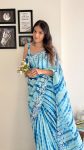 ATTRACTIVE CRUSH GEORGETTE EMBROIDERY SEQUENCE WORK SAREE WITH UNSTITCHED BLOUSE PARTY WEAR WHOLESALE PRICE ETHNIC GARMENT (4)