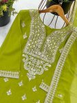 ATTRACTIVE GEORGETTE EMBROIDERY SEQUENCE WORK TOP SHARARA WITH DUPATTA FESTIVE WEAR WHOLESALE PRICE ETHNIC GARMENT (3)