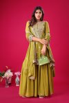 ATTRACTIVE GEORGETTE EMBROIDERY SEQUENCE WORK TOP SHARARA WITH DUPATTA FESTIVE WEAR WHOLESALE PRICE ETHNIC GARMENT (3)