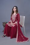 ATTRACTIVE GEORGETTE EMBROIDREY SEQUENCE WORK TOP SHARARA WITH DUPATTA PARTYWEAR WHOLESALE PRICE ETHNIC GARMENT (9)