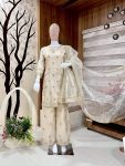 ATTRACTIVE SHIMMER SILK SEQUENCE ZARI EMBROIDERY WORK TOP PALAZZO WITH DUPATTA PARTY WEAR WHOLESALE PRICE ETHNIC GARMENT (18)