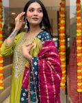 DEISGNER VISCOSE CHANDERI SEQUENCE CODING EMBROIDERY WORK TOP BOTTOM WITH DUPATTA FESTIVE WEAR WHOLESALE PRICE ETHNIC GARMENT (5)