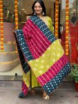 DEISGNER VISCOSE CHANDERI SEQUENCE CODING EMBROIDERY WORK TOP BOTTOM WITH DUPATTA FESTIVE WEAR WHOLESALE PRICE ETHNIC GARMENT (5)