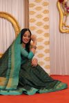 DESIGNER BANARASI SOFT SILK JACQUARD WEAVING WORK SAREE WITH UNSTITCHED BLOUSE PARTY WEAR WHOLESALE PRICE ETHNIC GARMENT (24)
