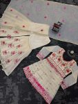 DESIGNER CHANDERI COTTON SEQUENCE WORK TOP SHARARA WITH DUPATTA FESTIVE WEAR WHOLESALE PRICE ETHNIC GARMENT (5)