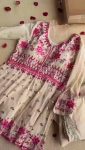 DESIGNER CHANDERI COTTON SEQUENCE WORK TOP SHARARA WITH DUPATTA FESTIVE WEAR WHOLESALE PRICE ETHNIC GARMENT (5)