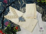 DESIGNER CHANDERI SILK EMBROIDREY WORK TOP BOTTOM WITH DUPATTA PARTY WEAR WHOLESALE PRICE ETHNIC GARMENT (3)