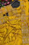 DESIGNER CHINON EMBRODERY SEQUENCE WORK LEHENGA SAREE WITH BLOUSE AND EXTRA KALI AND WAIST BELT PARTY WEAR WHOLESALE PRICE ETHNIC GARMENT (7)