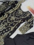 DESIGNER CHINON EMBROIDERY AND SEQUENCE WORK WITH MOTI LACE BORDER WORK TOP BOTTOM WITH DUPATTA FESTIVE WEAR WHOLESALE PRICE ETHNIC GARMENT (6)