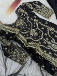 DESIGNER CHINON EMBROIDERY AND SEQUENCE WORK WITH MOTI LACE BORDER WORK TOP BOTTOM WITH DUPATTA FESTIVE WEAR WHOLESALE PRICE ETHNIC GARMENT (6)