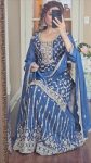 DESIGNER CHINON EMBROIDERY CODING SEQUENCE WORK TOP PALAZZO WITH DUPATTA PARTY WEAR WHOLESALE PRICE ETHNIC GARMENT (6)