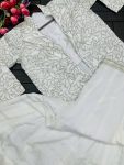 DESIGNER CHINON EMBROIDERY CODING WORK PALAZZO KOTI WITH STITCHED BLOUSE PARTY WEAR WHOLESALE PIRCE ETHNIC GARMENT (6)
