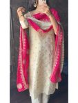 DESIGNER CHINON EMBROIDREY CODING WORK TOP BOTTOM WITH DUPATTA PARTY WEAR WHOLESALE PRICE ETHNIC GARMENT (5)