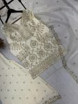 DESIGNER CHINON SEQUANCE EMBROIDERY WORK TOP PALAZZO WITH DUPATTA FESTIVE WEAR WHOLESALE PRICE ETHNIC GARMENT (3)