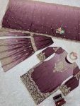DESIGNER CHINON SILK CODING EMBROIDERY MOTI WORK TOP SHARARA WITH DUPATTA PARTY WEAR WHOLESALE PRICE ETHNIC GARMENT (3)