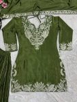 DESIGNER CHINON SILK EMBROIDERY CODING SEQUENCE WORK TOP PALAZZO WITH DUPATTA FESTIVE WEAR WHOLESALE PRICE ETHNIC GARMENT (4)