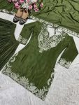 DESIGNER CHINON SILK EMBROIDERY CODING SEQUENCE WORK TOP PALAZZO WITH DUPATTA FESTIVE WEAR WHOLESALE PRICE ETHNIC GARMENT (4)