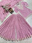 DESIGNER CHINON SILK EMBROIDERY CODING SEQUENCE WORK TOP PALAZZO WITH DUPATTA FESTIVE WEAR WHOLESALE PRICE ETHNIC GARMENT (8)