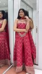 DESIGNER CHINON SILK EMBROIDERY SEQUENCE BANDHEJ PRINT WITH LACE WORK TOP PALAZZO WITH DUPATTA PARTY WEAR WHOLESALE PRICE ETHNIC GARMENT (4)