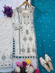DESIGNER CHINON SILK EMBROIDERY SEQUENCE WORK TOP PALAZZO WITH DUPATTA FESTIVE WEAR WHOLESALE PRICE ETHNIC GARMENT (2)