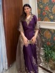 DESIGNER CHINON SILK EMBROIDERY SEQUENCE WORK TOP PALAZZO WITH DUPATTA FESTIVE WEAR WHOLESALE PRICE ETHNIC GARMENT (6)