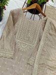 DESIGNER CHINON SILK EMBROIDERY SEQUENCE WORK TOP SHARARA WITH DUPATTA FESTIVE WEAR WHOLESALE PRICE ETHNIC GARMENT (12)