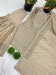 DESIGNER CHINON SILK EMBROIDERY SEQUENCE WORK TOP SHARARA WITH DUPATTA FESTIVE WEAR WHOLESALE PRICE ETHNIC GARMENT (12)