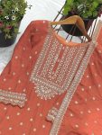 DESIGNER CHINON SILK EMBROIDERY SEQUENCE WORK TOP SHARARA WITH DUPATTA FESTIVE WEAR WHOLESALE PRICE ETHNIC GARMENT (11)