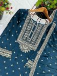 DESIGNER CHINON SILK EMBROIDERY SEQUENCE WORK TOP SHARARA WITH DUPATTA FESTIVE WEAR WHOLESALE PRICE ETHNIC GARMENT (5)