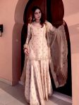 DESIGNER CHINON SILK EMBROIDERY SEQUENCE WORK TOP SHARARA WITH DUPATTA FESTIVE WEAR WHOLESALE PRICE ETHNIC GARMENT (3)
