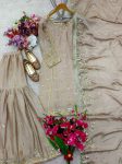 DESIGNER CHINON SILK EMBROIDERY SEQUENCE WORK TOP SHARARA WITH DUPATTA FESTIVE WEAR WHOLESALE PRICE ETHNIC GARMENT (3)