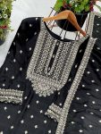 DESIGNER CHINON SILK EMBROIDERY SEQUENCE WORK TOP SHARARA WITH DUPATTA PARTY WEAR WHOLESALE PRICE ETHNIC GARMENT (4)