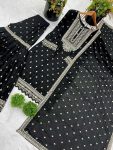 DESIGNER CHINON SILK EMBROIDERY SEQUENCE WORK TOP SHARARA WITH DUPATTA PARTY WEAR WHOLESALE PRICE ETHNIC GARMENT (4)