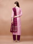 DESIGNER COTTON BLEND EMBROIDERY WORK TOP BOTTOM WITH DUPATTA PARTY WEAR WHOLESALE PRICE ETHNIC GARMENT (3)