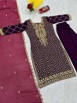 DESIGNER EMBROIDERY SEQUENCE WORK TOP BOTTOM DUPATTA FESTIVE WEAR WHOLESALE PRICE ETHNIC GARMENT (4)