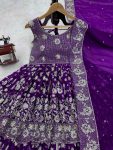 DESIGNER FAUX GEORGETTE THREAD WITH SEQUENCE WORK TOP SHARARA WITH DUPATTA FESTIVE WEAR WHOLESALE PRICE ETHNIC GARMENT (3)