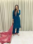 DESIGNER FENDI SILK HAND WORK TOP BOTTOM WITH DUPATTA FESTIVE WEAR WHOLESALE PRICE ETHNIC GARMENT (3)