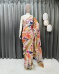 DESIGNER GEORGETTE DIGITAL PRINTED LACE WORK READY TO WEAR SAREE WITH UNSTITCHED BLOUSE PARTY WEAR WHOLESALE PRICE ETHNIC GARMENT (3)