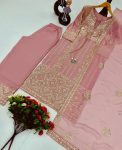 DESIGNER GEORGETTE EMBROIDERY CODING SEQUENCE WORK TOP PALAZZO WITH DUPATTA FESTIVE WEAR WHOLESALE PRICE ETHNIC GARMENT (5)