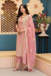 DESIGNER GEORGETTE EMBROIDERY CODING SEQUENCE WORK TOP PALAZZO WITH DUPATTA FESTIVE WEAR WHOLESALE PRICE ETHNIC GARMENT (5)