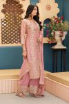 DESIGNER GEORGETTE EMBROIDERY CODING SEQUENCE WORK TOP PALAZZO WITH DUPATTA FESTIVE WEAR WHOLESALE PRICE ETHNIC GARMENT (5)