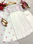 DESIGNER GEORGETTE EMBROIDERY SEQUENCE WORK GOWN BOTTOM WITH DUPATTA FESTIVE WEAR WHOLESALE PRICE ETHNIC GARMENT (2)
