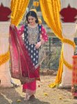 DESIGNER GEORGETTE EMBROIDERY SEQUENCE WORK TOP PALAZZO WITH DUPATTA FESTIVE WEAR WHOLESALE PRICE ETHNIC GARMENT (4)