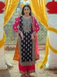 DESIGNER GEORGETTE EMBROIDERY SEQUENCE WORK TOP PALAZZO WITH DUPATTA FESTIVE WEAR WHOLESALE PRICE ETHNIC GARMENT (4)