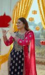 DESIGNER GEORGETTE EMBROIDERY SEQUENCE WORK TOP PALAZZO WITH DUPATTA FESTIVE WEAR WHOLESALE PRICE ETHNIC GARMENT (4)