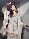 DESIGNER GEORGETTE EMBROIDERY SEQUENCE WORK TOP PALAZZO WITH DUPATTA PARTY WEAR WHOLESALE PRICE ETHNIC GARMENT (5)