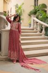 DESIGNER GEORGETTE EMBROIDERY SEQUENCE WORK TOP PALAZZO WITH DUPATTA PARTY WEAR WHOLESALE PRICE ETHNIC GARMENT (7)