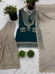 DESIGNER GEORGETTE EMBROIDERY SEQUENCE WORK TOP SHARARA WITH DUPATTA PARTY WEAR WHOLESALE PRICE ETHNIC GARMENT (9)
