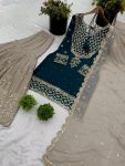 DESIGNER GEORGETTE EMBROIDERY SEQUENCE WORK TOP SHARARA WITH DUPATTA PARTY WEAR WHOLESALE PRICE ETHNIC GARMENT (9)